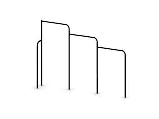 Гимнастический турник - свободностоящий