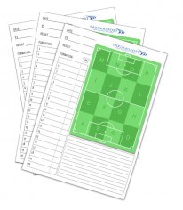 Blok A4 dnia meczowego, zeszyt, notatnik trenera