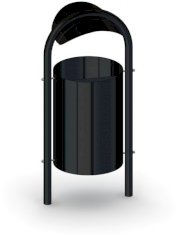 Kosz stacjonarny, cynk + lakier  MA 15/A XL (75 l)2