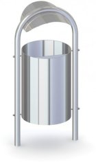 Kosz stacjonarny, cynkowany MA 15/B XL  (75 l)3