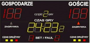 Scoreboard 180 x 100 x 6 cm, remote or desk controlled, with assembly