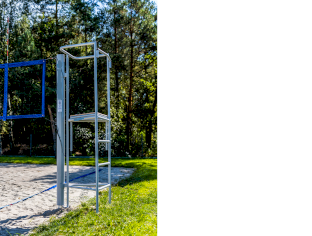 Volleyball-Schiedsrichterstuhl aus Stahl mit Höheneinstellung