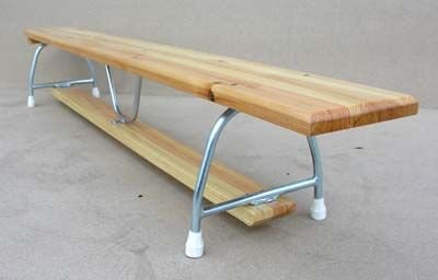 Gymnastic benches 2,50 x 0,22 x 0,30 m, metal legs