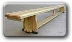 Gymnastic benches 4,50 x 0,25 x 0,30 m, wooden legs