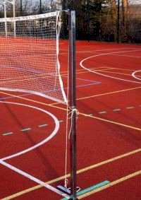 Badminton steel posts, with sleeves