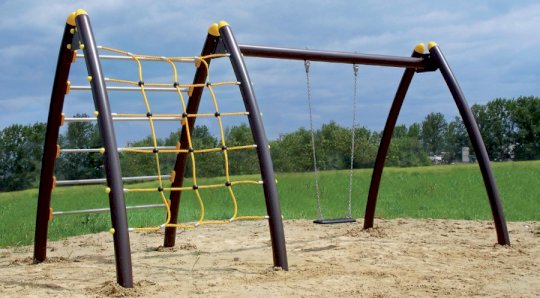 Climbing set with a swing (galvanized)